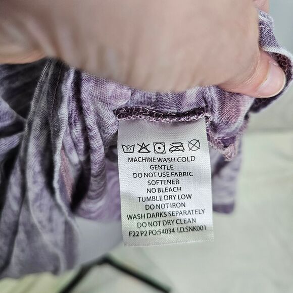 Live Outside the Limits Purple Burnout Long Sleeve Tee Size 3X - Picture 8 of 9